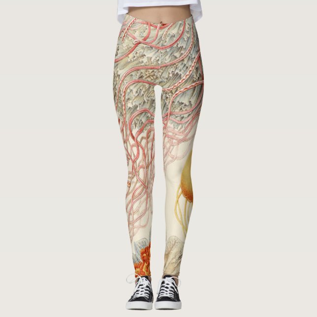 Jellyfish - Ernst Haeckel Leggings (Front)
