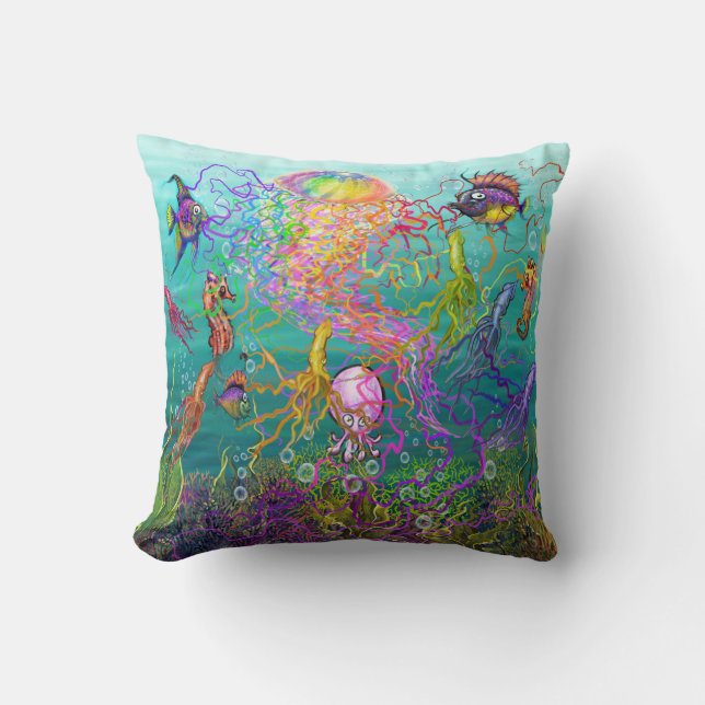 Jellyfish Fantasy Cushion (Front)