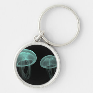 jellyfish fish custom personalise Anniversaries Key Ring