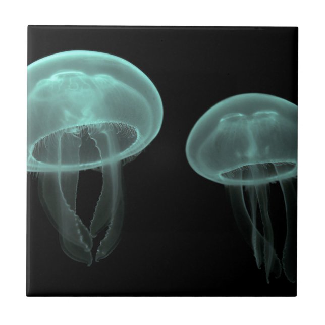jellyfish fish custom personalise Anniversaries Tile (Front)