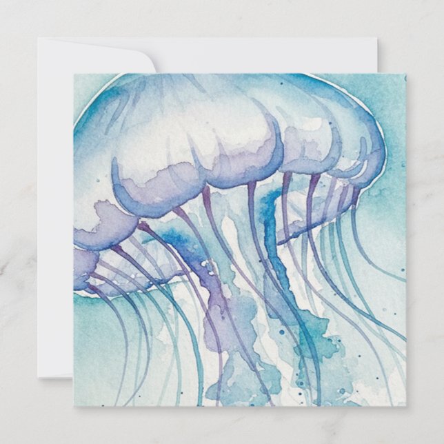 Jellyfish Holiday Card (Front)