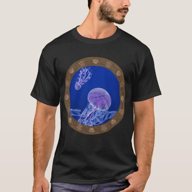 Jellyfish in the Deep Blue T-Shirt (Front)