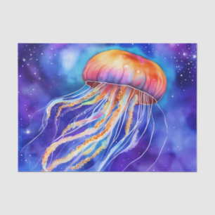 Jellyfish in the Ocean abstract Tissue Paper