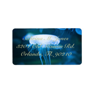 jellyfish jelly fish address label