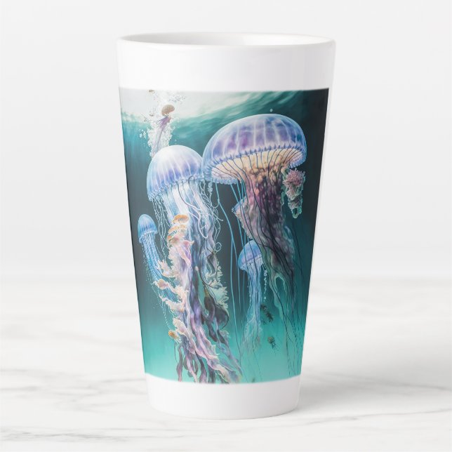 Jellyfish Latte Mug  (Front)