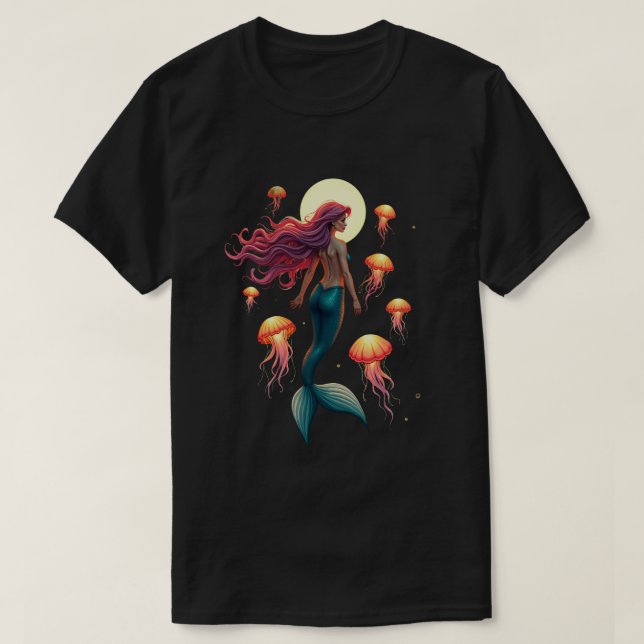 Jellyfish Mermaid T-Shirt (Design Front)