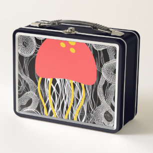 Jellyfish Metal Lunch Box
