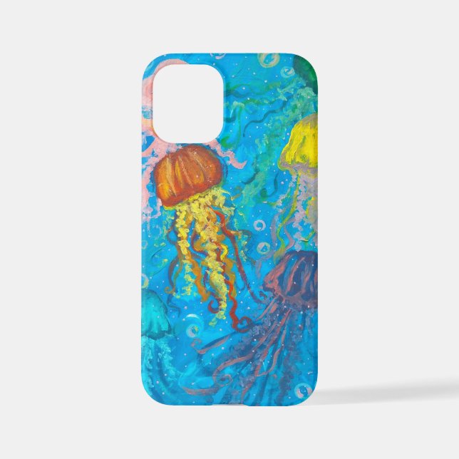 jellyfish, ocean, sea iPhone case (Back)