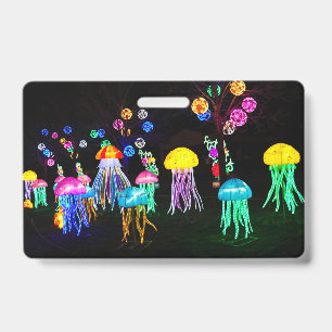 Jellyfish of Lights ID Badge
