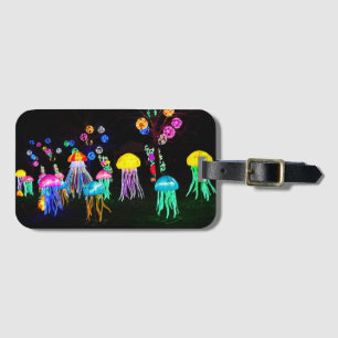 Jellyfish of Lights  Luggage Tag