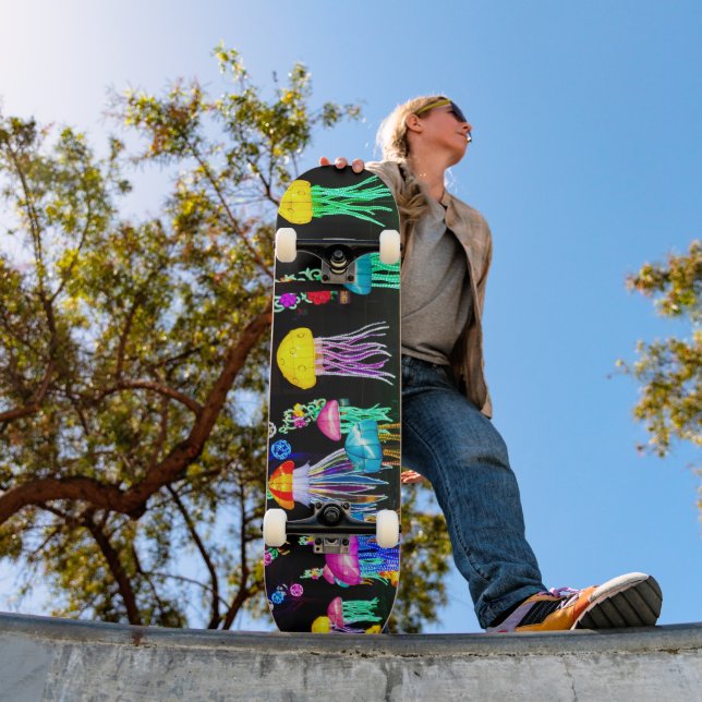 Jellyfish of Lights  Skateboard (Outdoor 1)