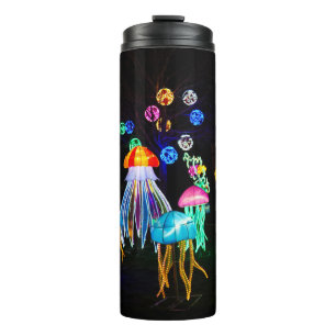 Jellyfish of Lights Thermal Tumbler