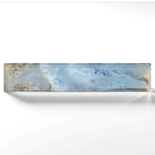 Jellyfish on the beach nameplate (Front)