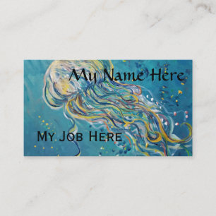 jellyfish painting business card