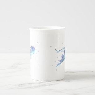 Jellyfish Painting with Quote Mug