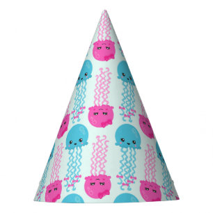 Jellyfish Pattern, Cute Jellyfish, Sea Animals Party Hat
