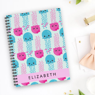 Jellyfish Pattern, Cute Jellyfish, Sea, Your Name Planner