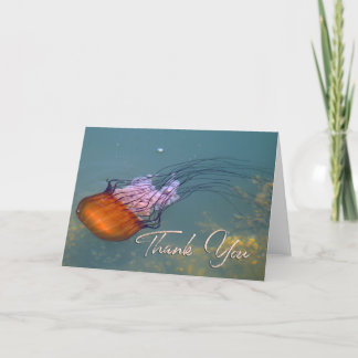 jellyfish Photo Beach Thank You Card