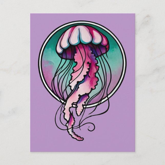 Jellyfish                                          postcard (Front)