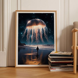 Jellyfish Print Jellyfish Poster Cottagecore Print