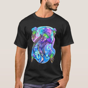 Jellyfish Retro Marine Life Jellyfish T-Shirt