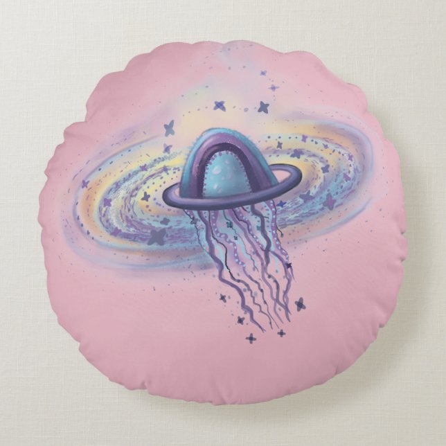 jellyfish round cushion (Front)