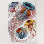 Jellyfish (Scheibenquallen) by Ernst Haeckel Jigsaw Puzzle<br><div class="desc">Please visit my store for more interesting design and more color choice.
=> zazzle.com/colorfulworld*</div>