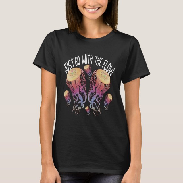 Jellyfish Sea Animals Underwater T-Shirt (Front)