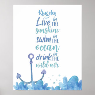 Jellyfish Serenity Customisable Poster