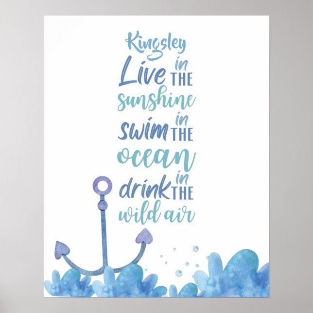 Jellyfish Serenity Customisable Poster (Front)