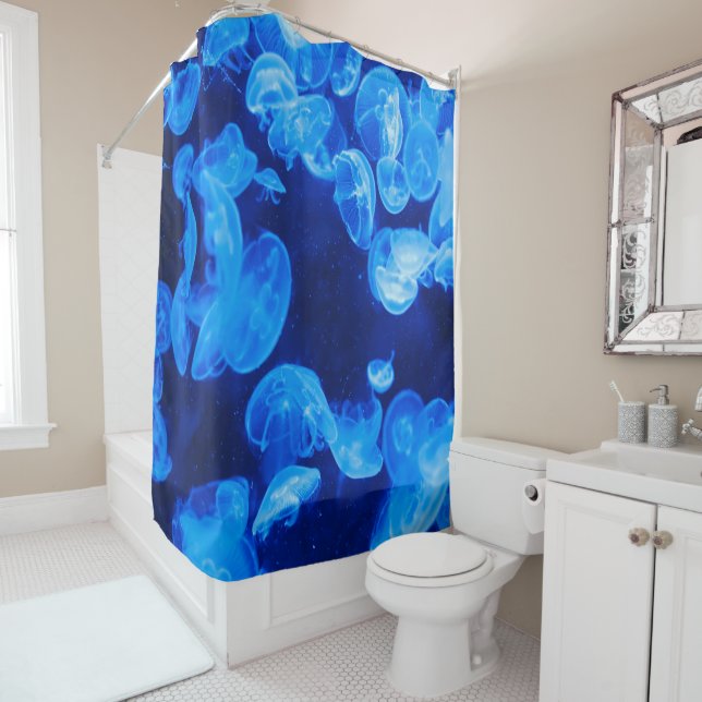 Jellyfish Shower Curtain (In Situ)