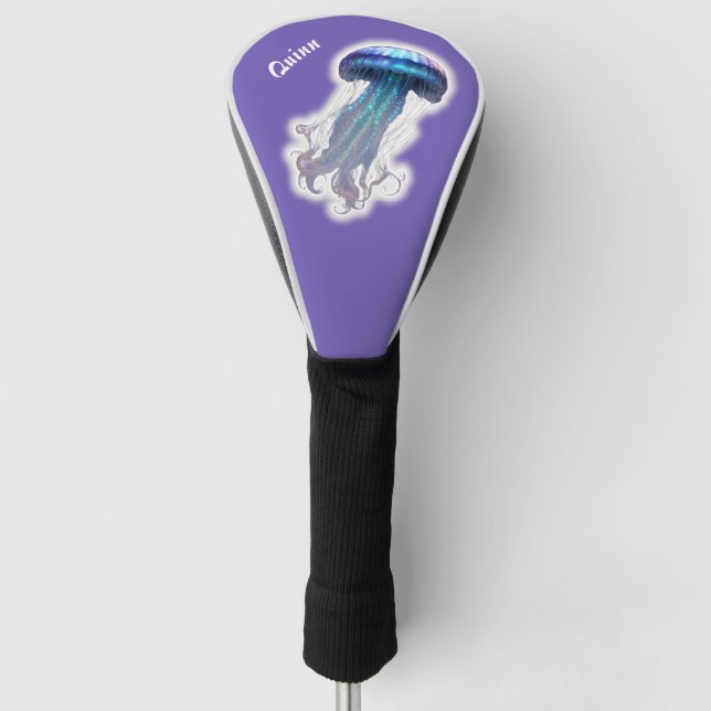 Jellyfish Sparkle Golf Head Cover (Front)