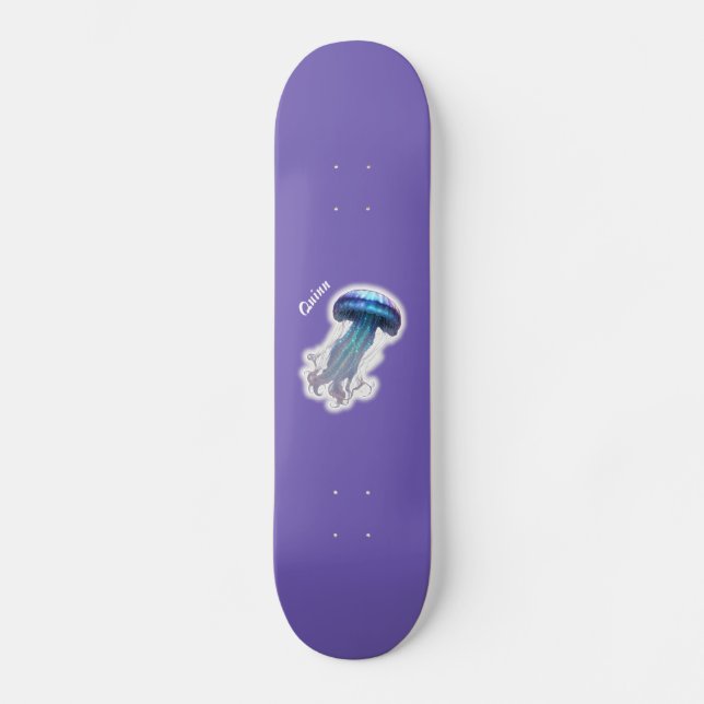 Jellyfish Sparkle Skateboard (Front)