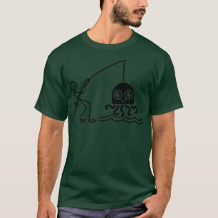 Jellyfish Stick Figure Jellyfish Fishing Funny Jel T-Shirt