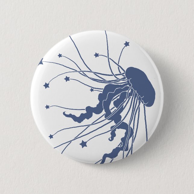 Jellyfish the Star Bringer Pin Back Button (Front)