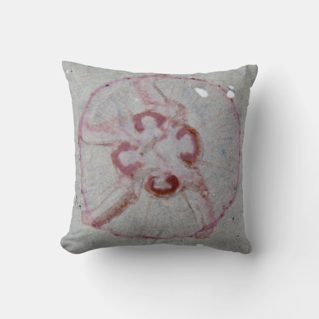Jellyfish throw pillow (Front)