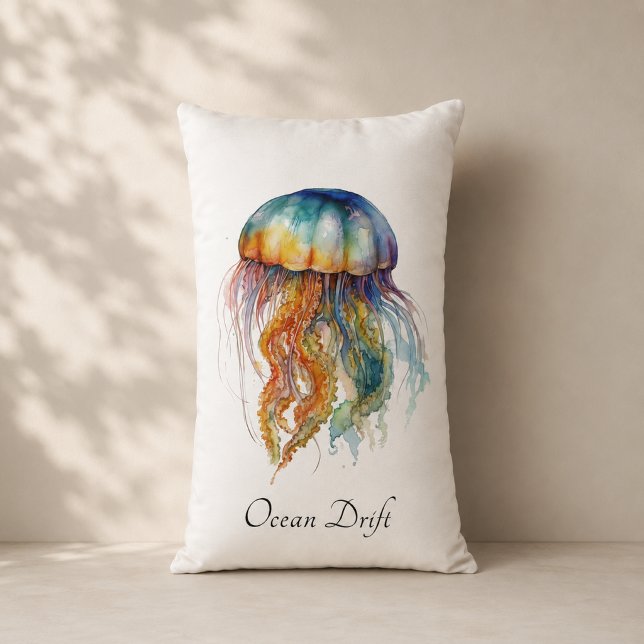 Jellyfish Tide Beach Room Accent Lumbar Cushion (Creator Uploaded)
