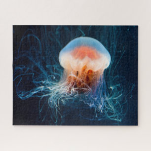 Jellyfish Underwater - Dark Glow Jigsaw Puzzle