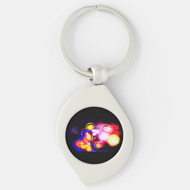 Jellyfish wave fun key ring (Front)