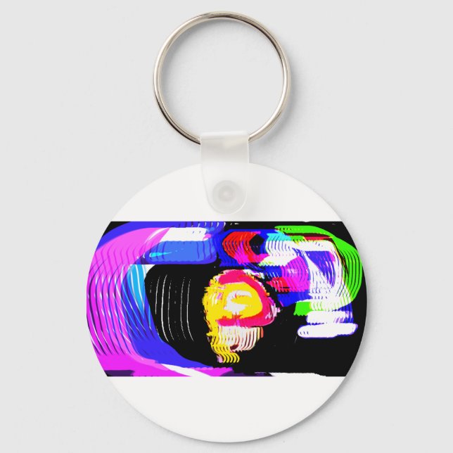 Jellyfish wave fun key ring (Front)