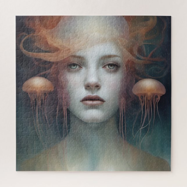 Jellyfish Woman Fantasy Jigsaw Puzzle (Vertical)