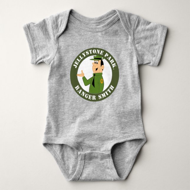 Jellystone's Ranger Smith Portrait Baby Bodysuit (Front)