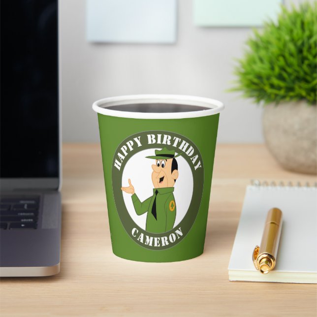 Jellystone's Ranger Smith Portrait Paper Cups (Insitu)