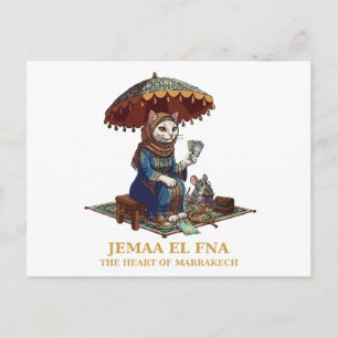 Jemaa el-Fnaa Marrakech Moroccan Fortune Teller Postcard