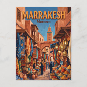 Jemaa el-Fnaa Marrakesh Morocco Postcard