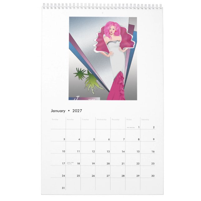 JemCon 2010 Fashion Calendar (Jan 2027)