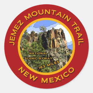 Jemez Mountain Trail, New Mexico Classic Round Sticker