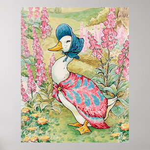 Jemima Puddle Duck by the Lake  Poster