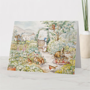 Jemima Puddle Duck in Mr Mc Gregor's Garden Card