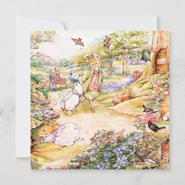 Jemima Puddle Duck Invitation (Front)